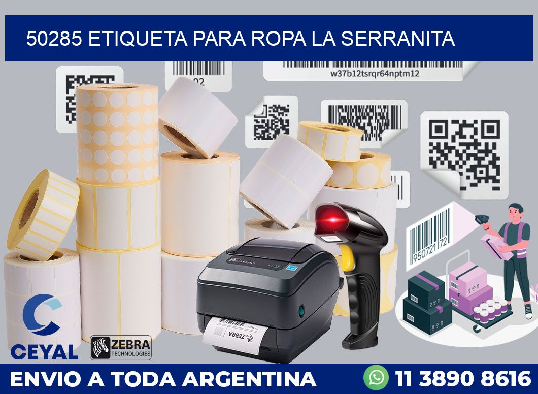 50285 ETIQUETA PARA ROPA LA SERRANITA
