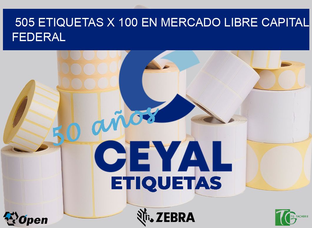 505 ETIQUETAS X 100 EN MERCADO LIBRE CAPITAL FEDERAL