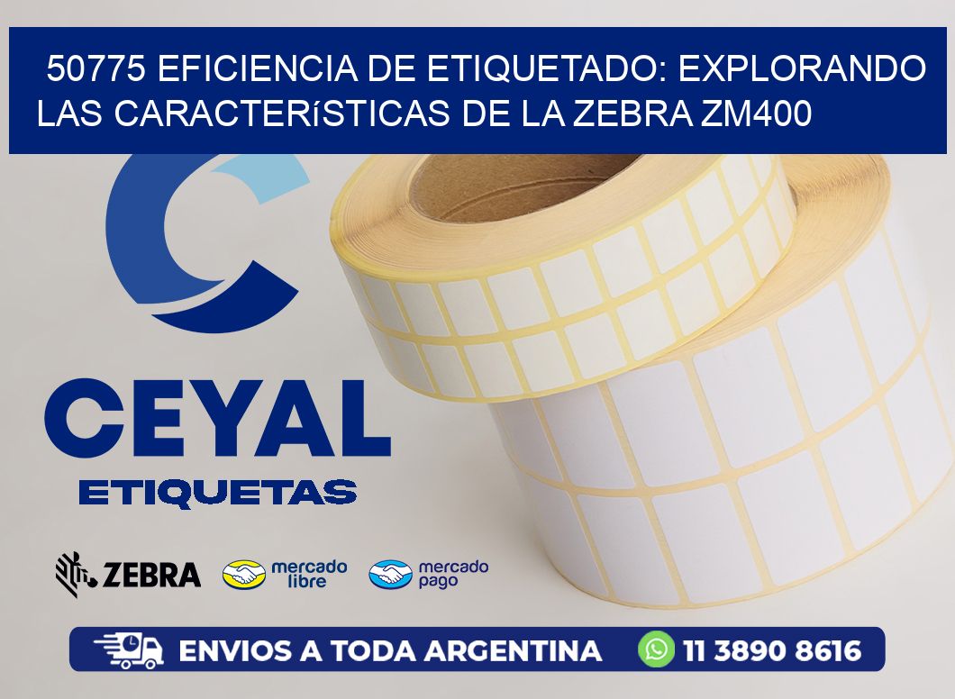 50775 Eficiencia de Etiquetado: Explorando las Características de la Zebra ZM400