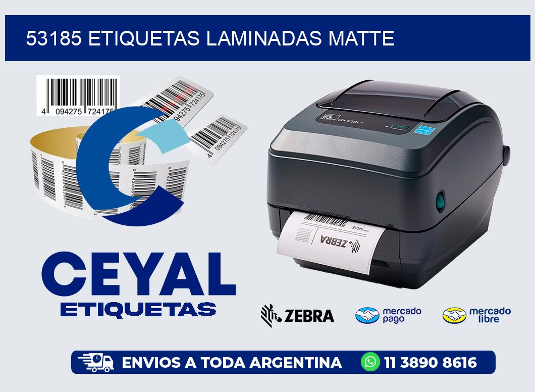 53185 Etiquetas laminadas matte