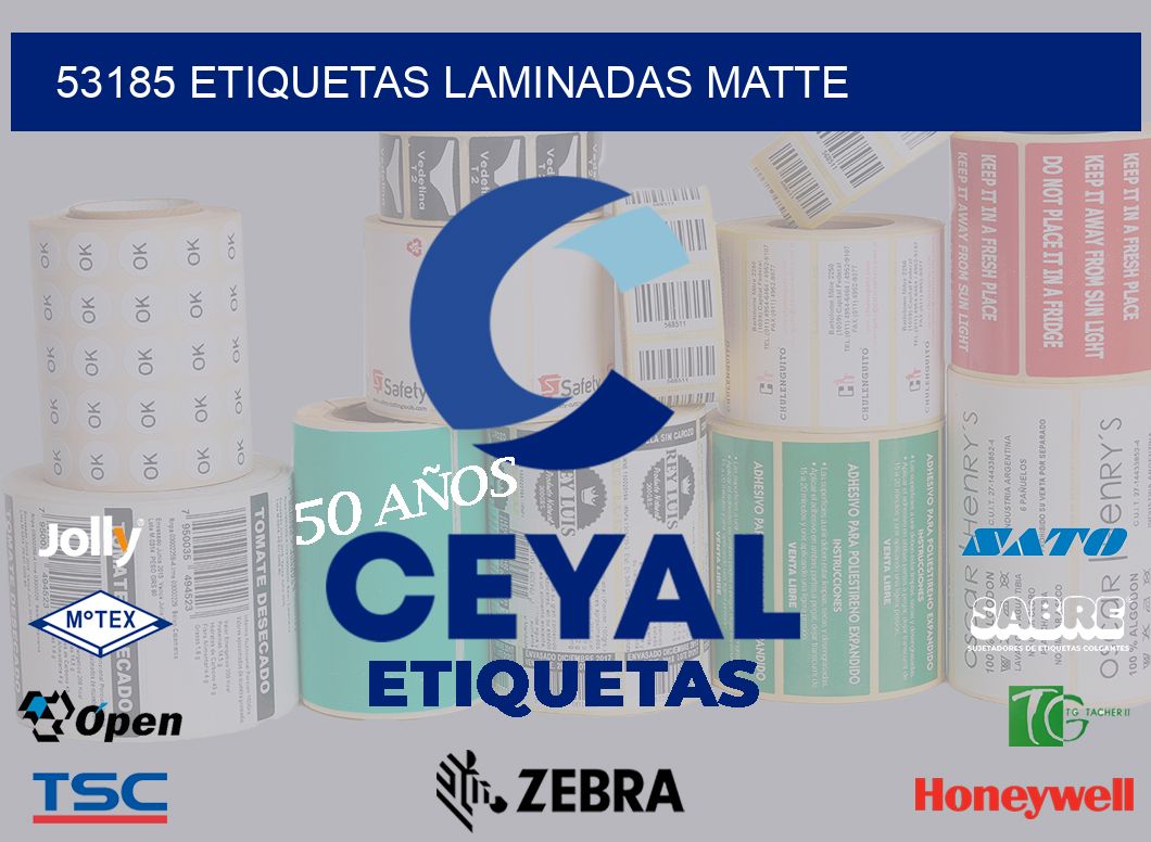 53185 Etiquetas laminadas matte