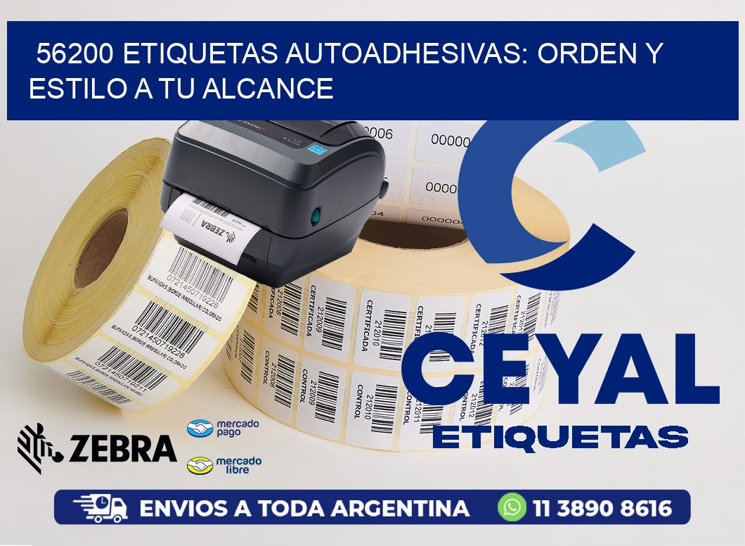 56200 Etiquetas Autoadhesivas: Orden y Estilo a tu Alcance