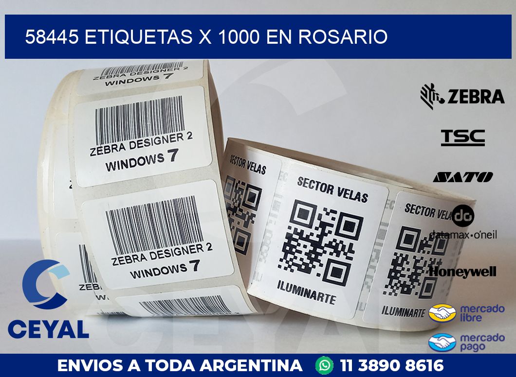 58445 ETIQUETAS X 1000 EN ROSARIO
