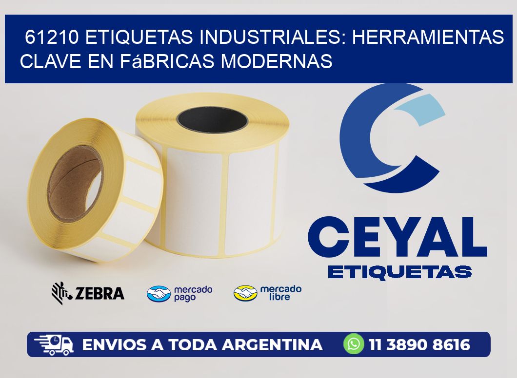 61210 Etiquetas Industriales: Herramientas Clave en Fábricas Modernas