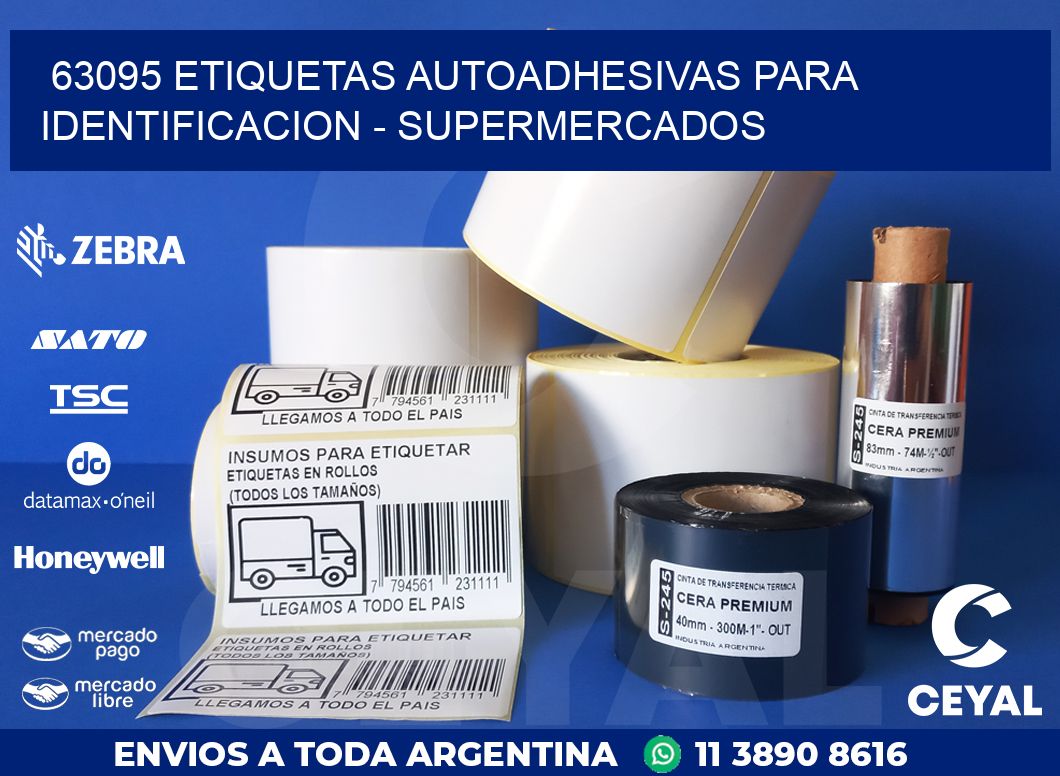 63095 ETIQUETAS AUTOADHESIVAS PARA IDENTIFICACION – SUPERMERCADOS