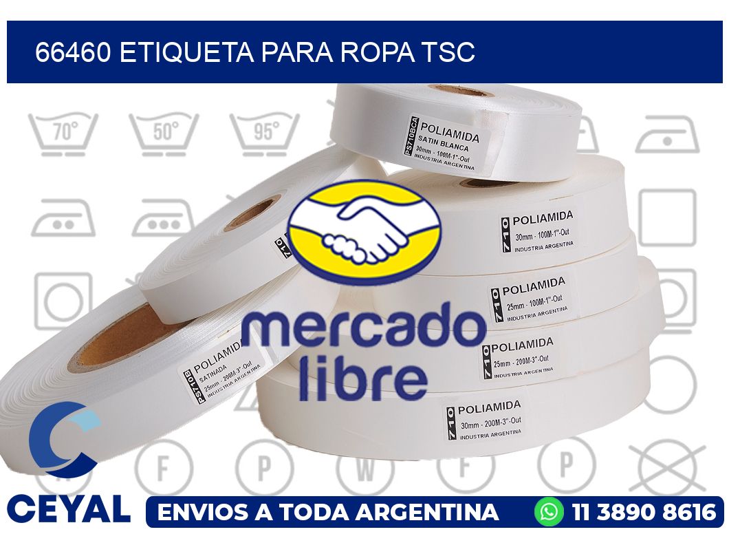 66460 ETIQUETA PARA ROPA TSC