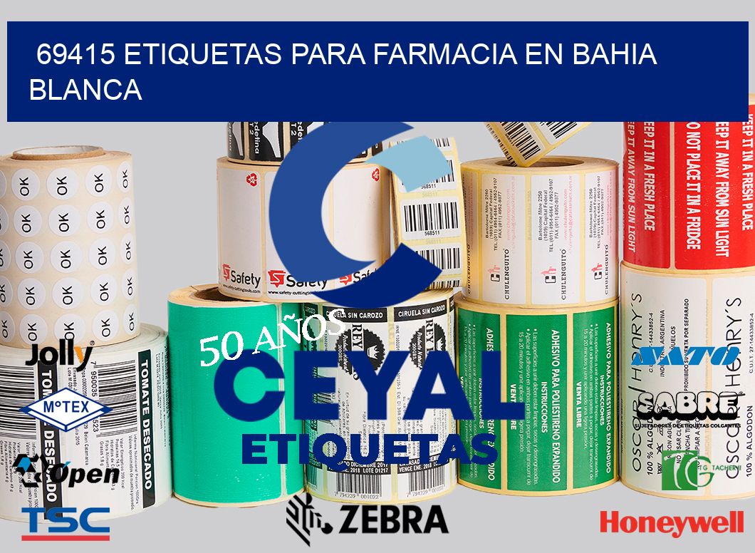 69415 ETIQUETAS PARA FARMACIA EN BAHIA BLANCA