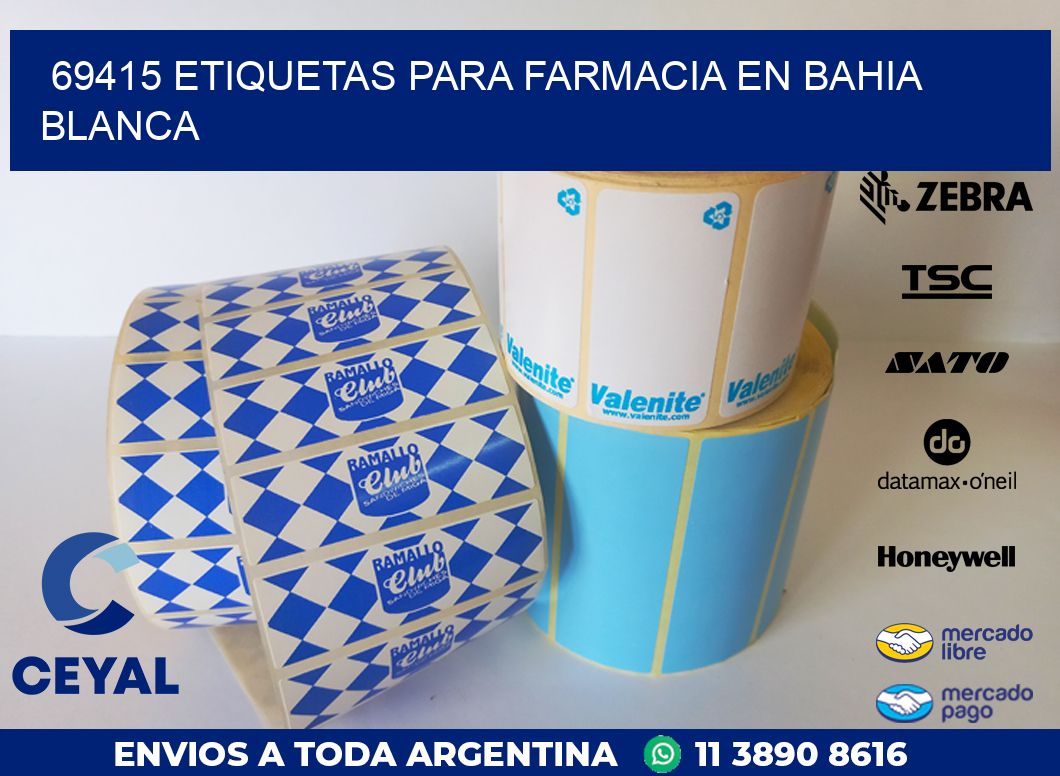 69415 ETIQUETAS PARA FARMACIA EN BAHIA BLANCA
