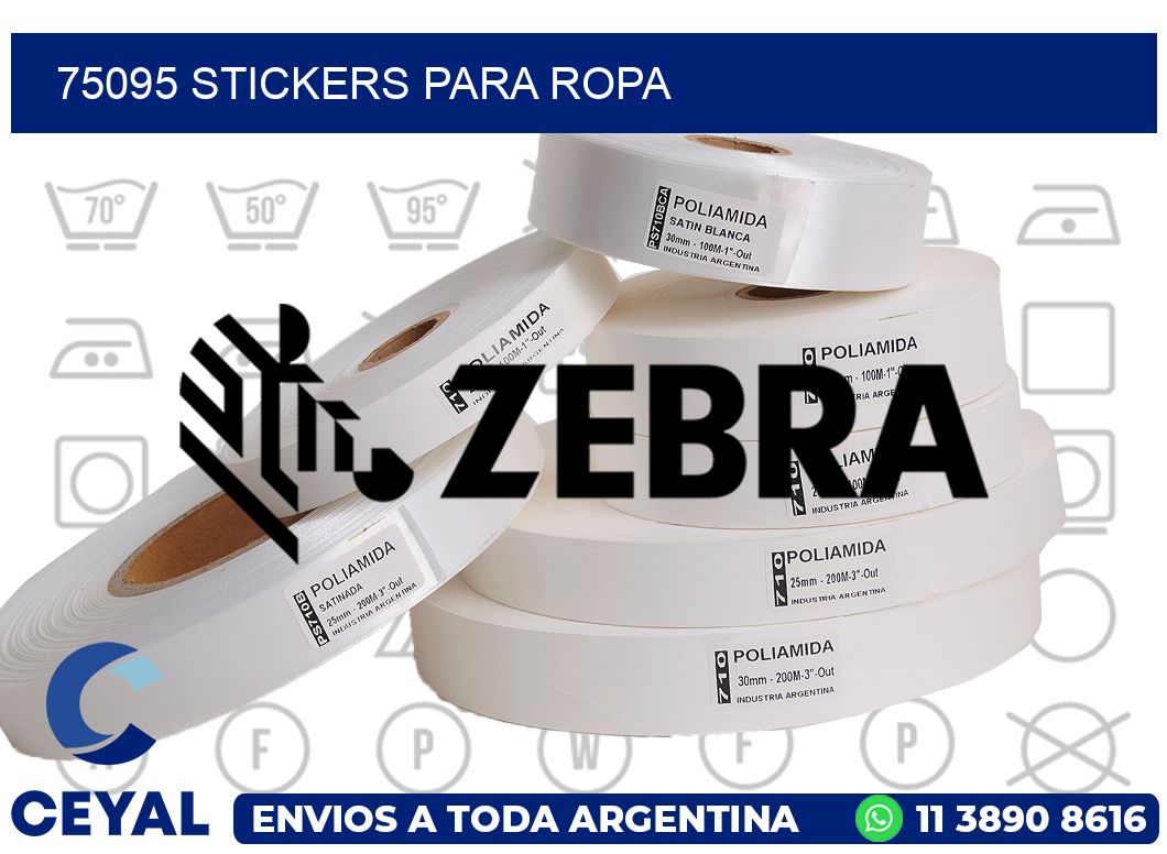 75095 STICKERS PARA ROPA