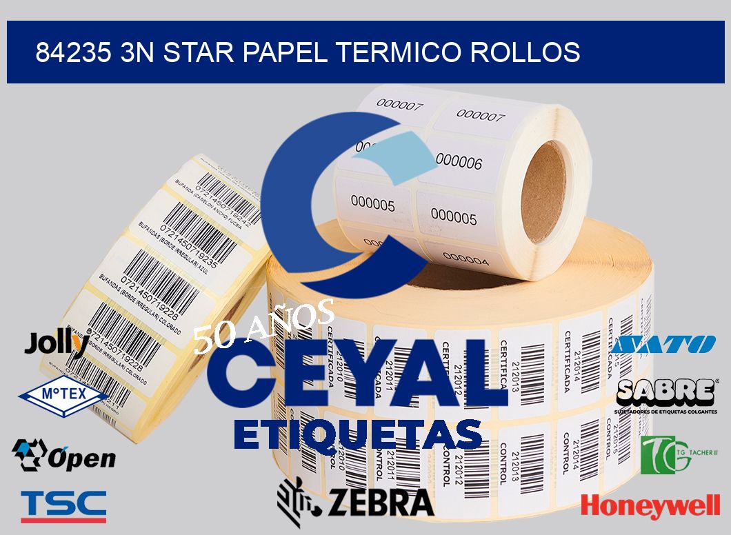 84235 3N STAR PAPEL TERMICO ROLLOS