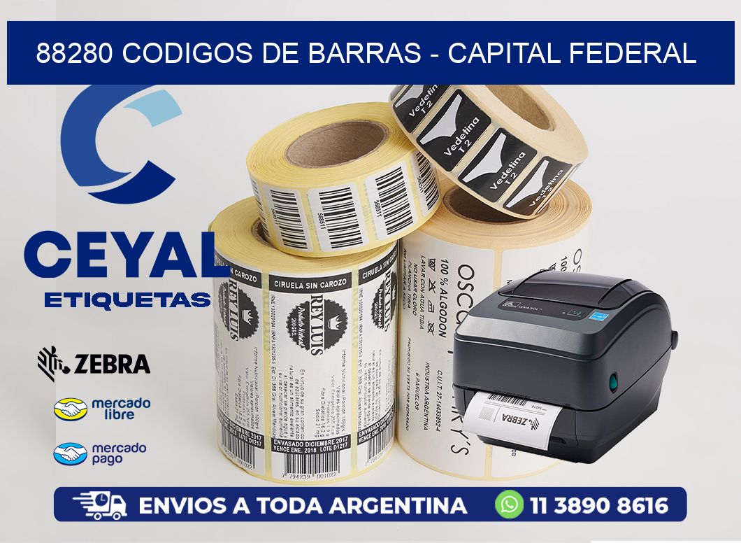 88280 CODIGOS DE BARRAS - CAPITAL FEDERAL