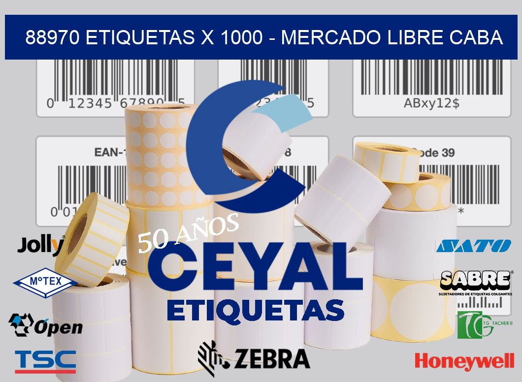 88970 ETIQUETAS X 1000 - MERCADO LIBRE CABA