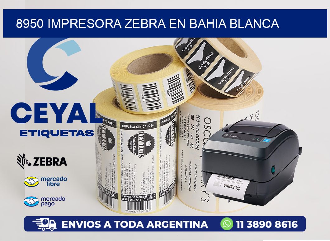 8950 IMPRESORA ZEBRA EN BAHIA BLANCA
