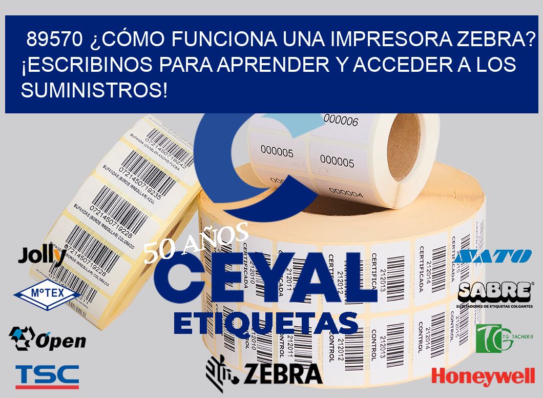 89570 ¿CÓMO FUNCIONA UNA IMPRESORA ZEBRA? ¡ESCRIBINOS PARA APRENDER Y ACCEDER A LOS SUMINISTROS!