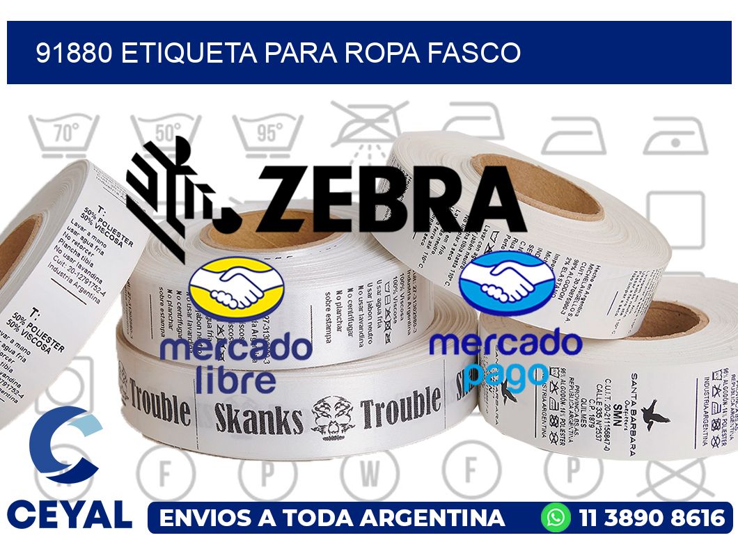 91880 ETIQUETA PARA ROPA FASCO