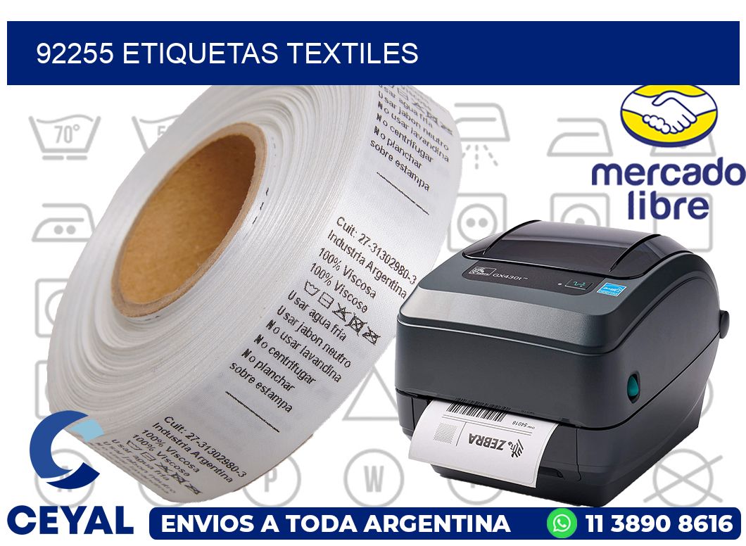 92255 ETIQUETAS TEXTILES