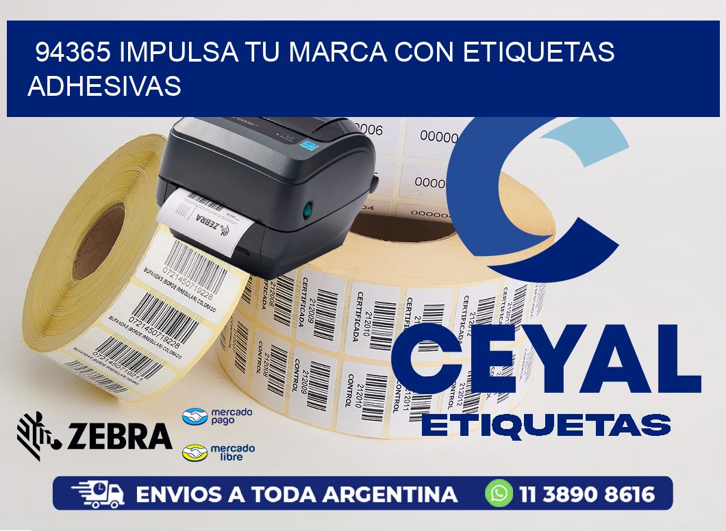 94365 IMPULSA TU MARCA CON ETIQUETAS ADHESIVAS