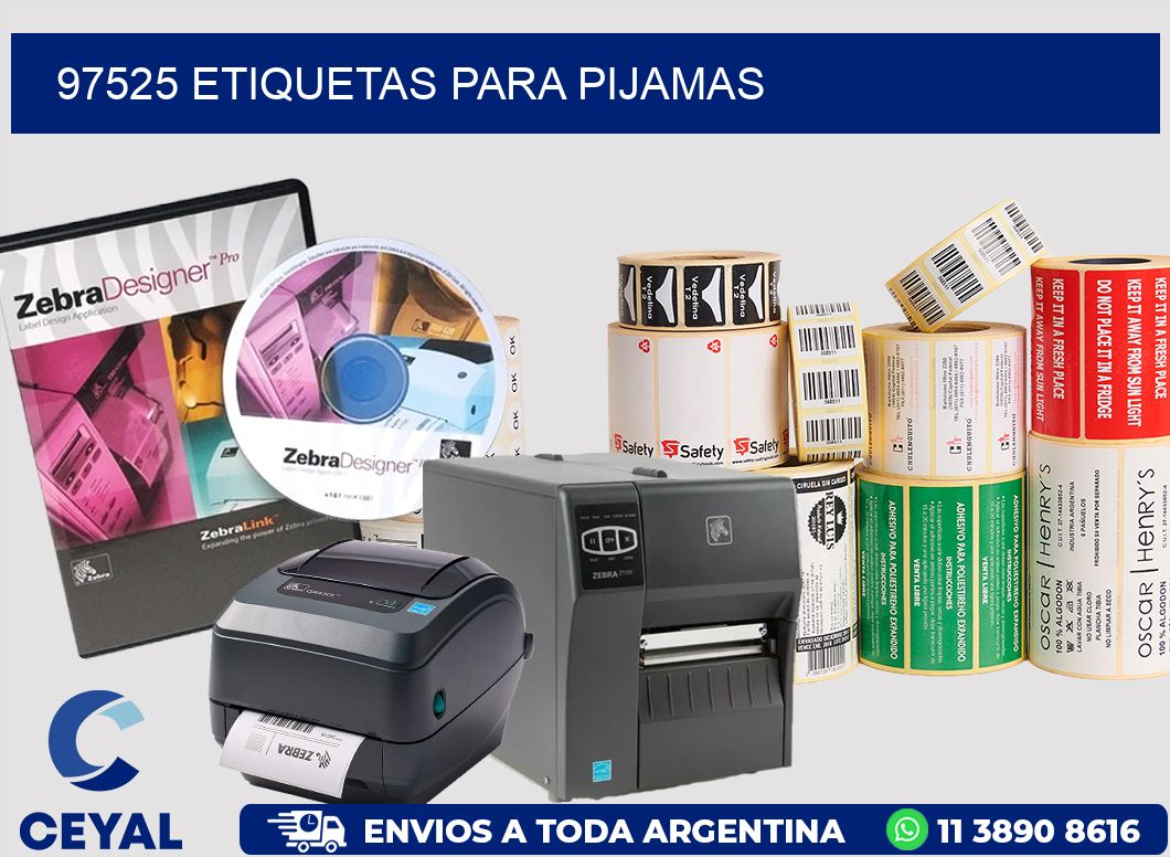 97525 ETIQUETAS PARA PIJAMAS