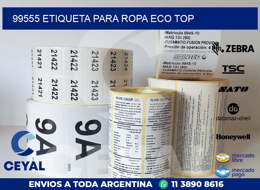 99555 ETIQUETA PARA ROPA ECO TOP