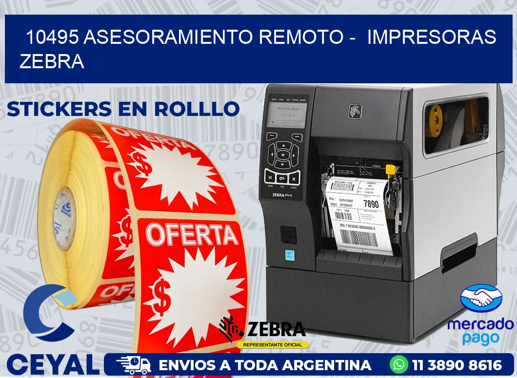 10495 ASESORAMIENTO REMOTO -  IMPRESORAS ZEBRA