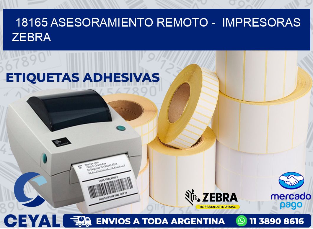 18165 ASESORAMIENTO REMOTO -  IMPRESORAS ZEBRA
