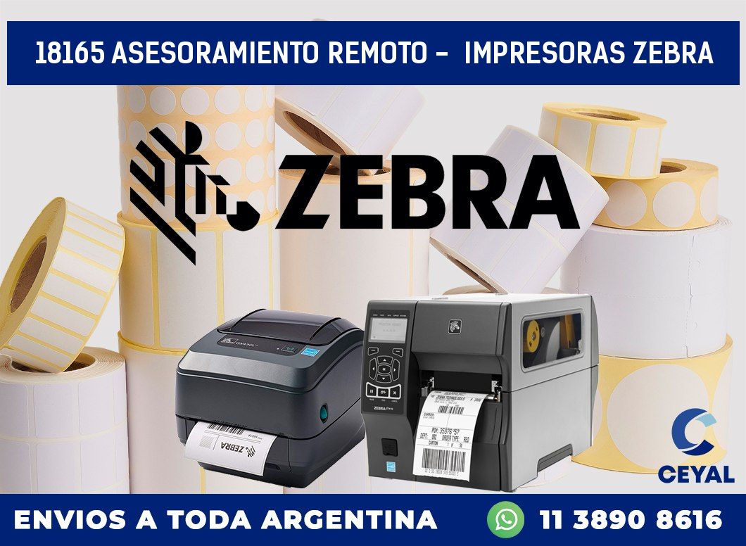 18165 ASESORAMIENTO REMOTO –  IMPRESORAS ZEBRA