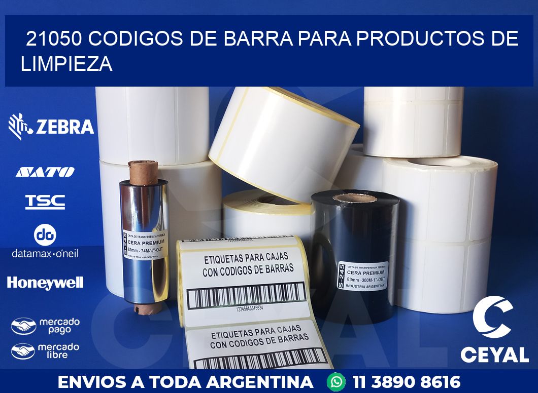 21050 CODIGOS DE BARRA PARA PRODUCTOS DE LIMPIEZA