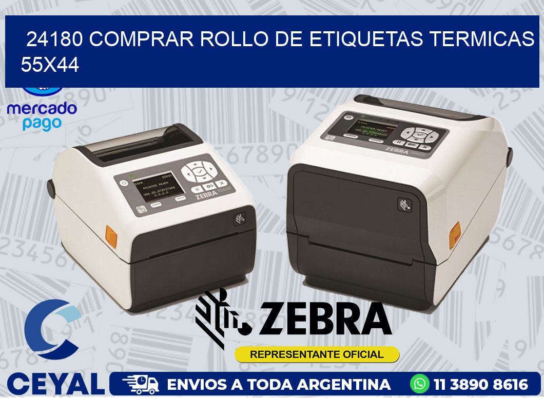 24180 COMPRAR ROLLO DE ETIQUETAS TERMICAS 55X44