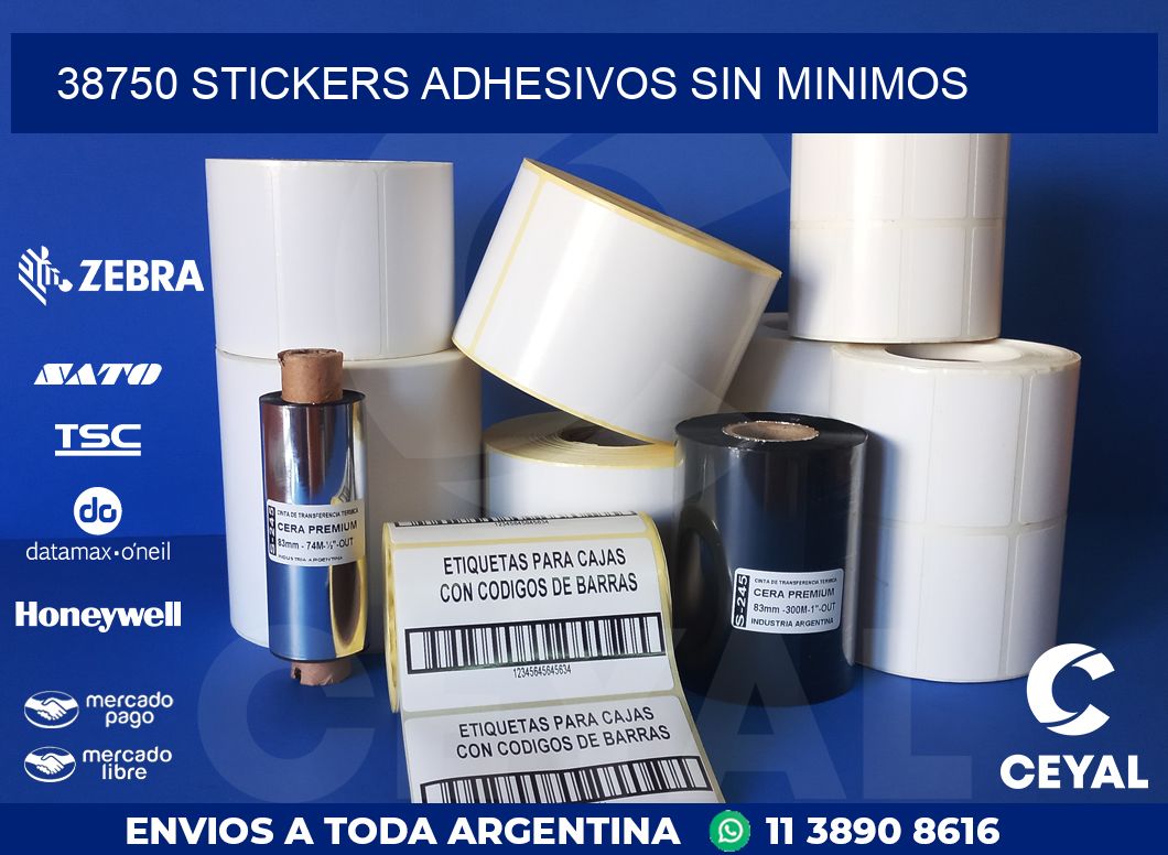 38750 STICKERS ADHESIVOS SIN MINIMOS