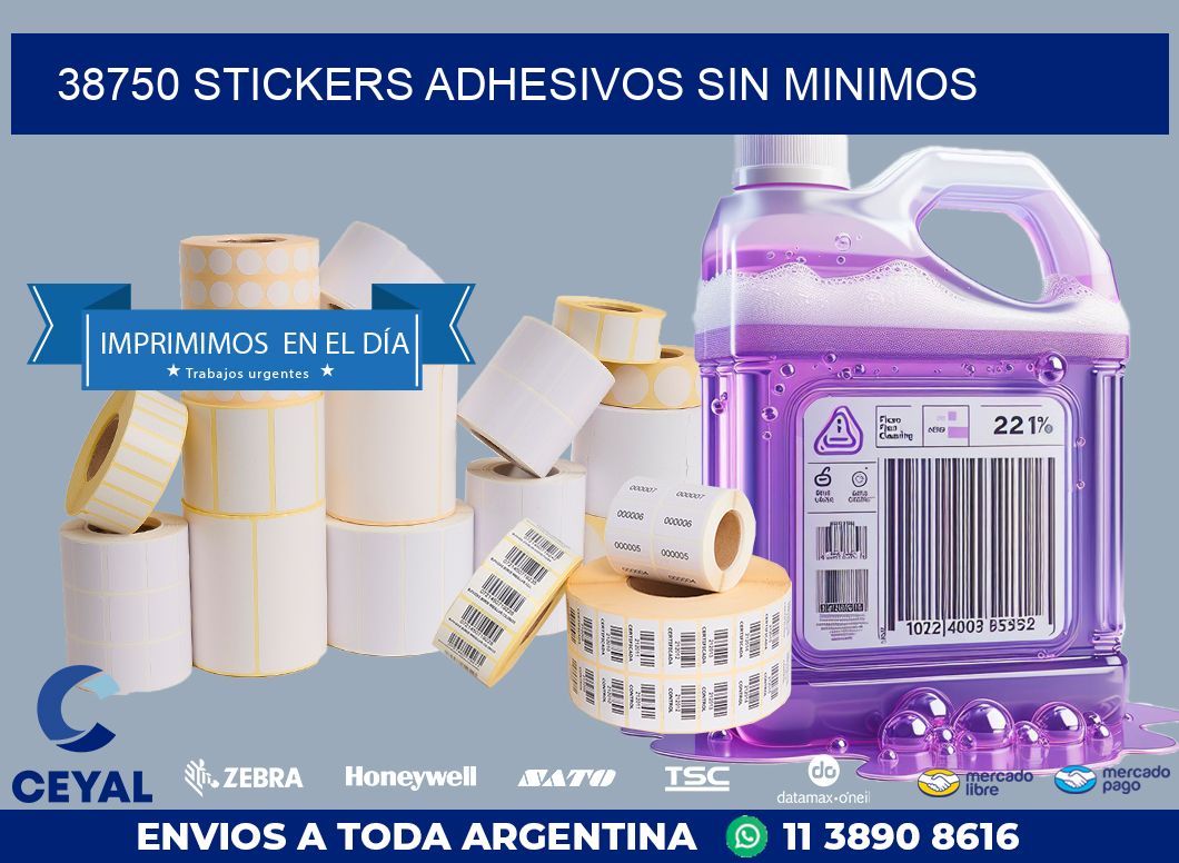38750 STICKERS ADHESIVOS SIN MINIMOS