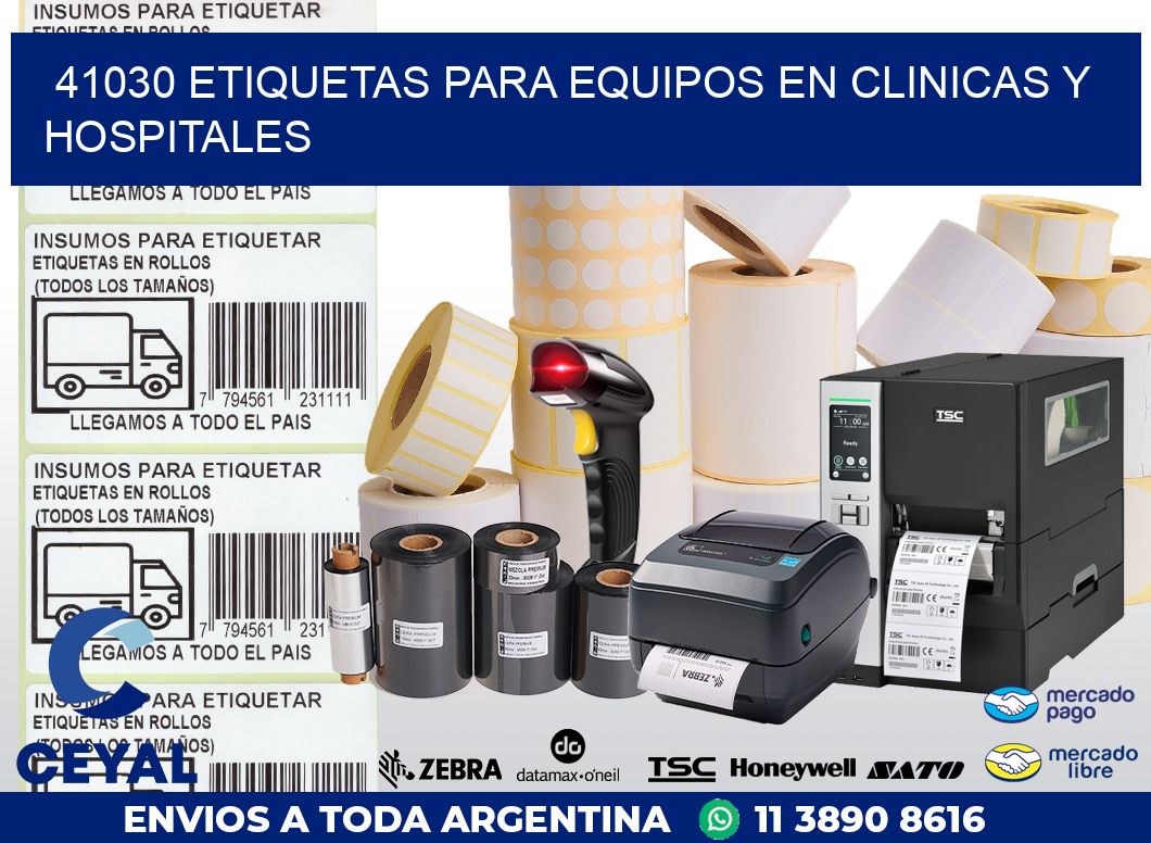 41030 ETIQUETAS PARA EQUIPOS EN CLINICAS Y HOSPITALES