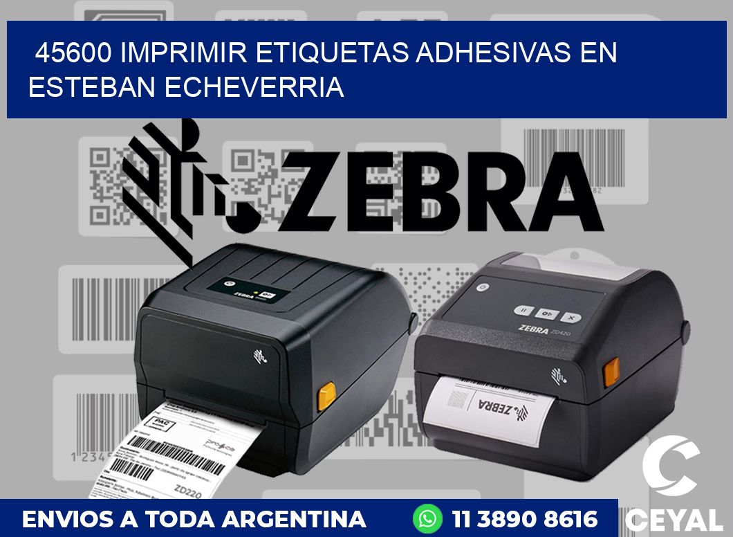 45600 IMPRIMIR ETIQUETAS ADHESIVAS EN ESTEBAN ECHEVERRIA