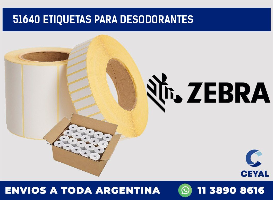 51640 ETIQUETAS PARA DESODORANTES