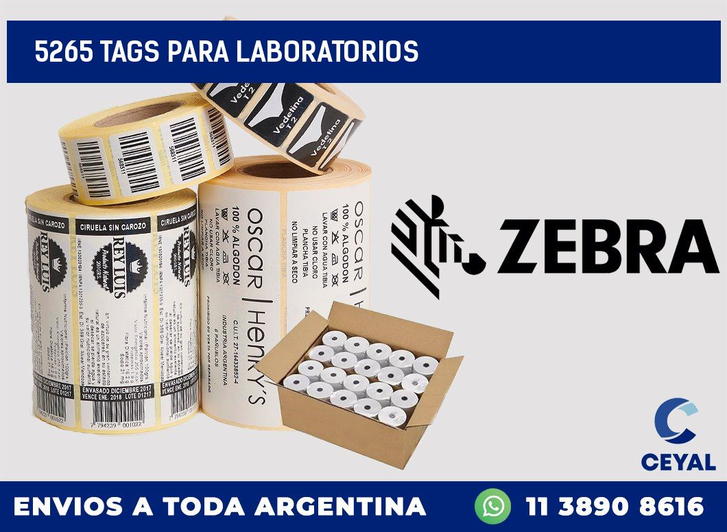 5265 TAGS PARA LABORATORIOS