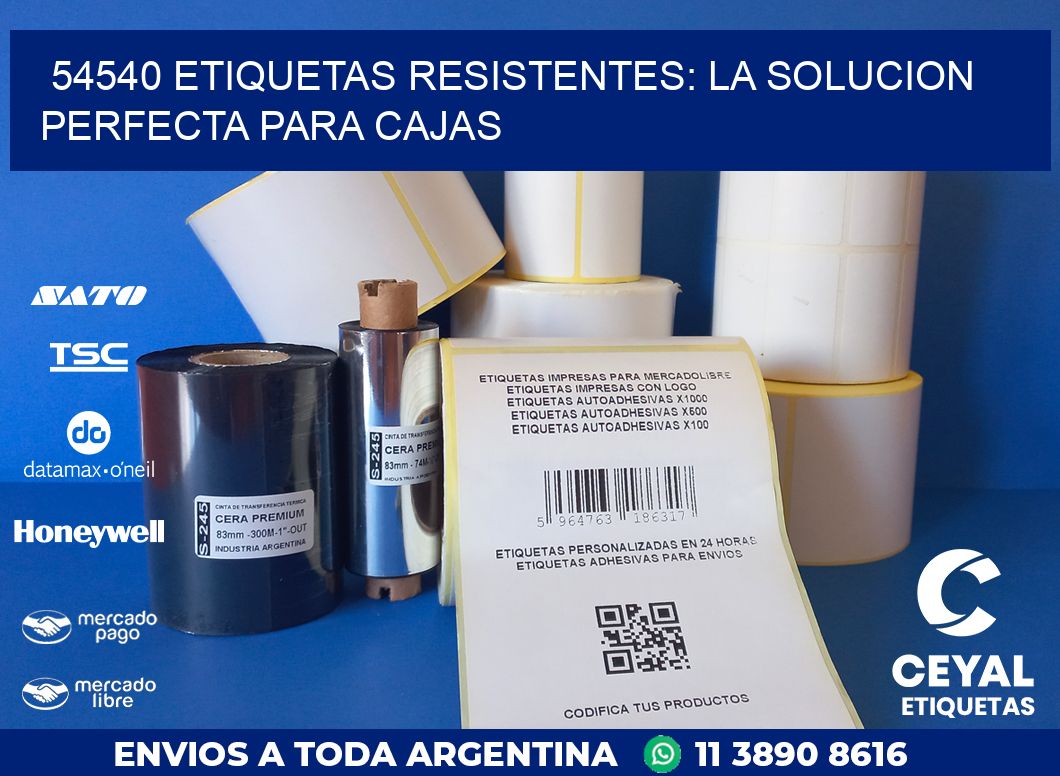 54540 ETIQUETAS RESISTENTES: LA SOLUCION PERFECTA PARA CAJAS