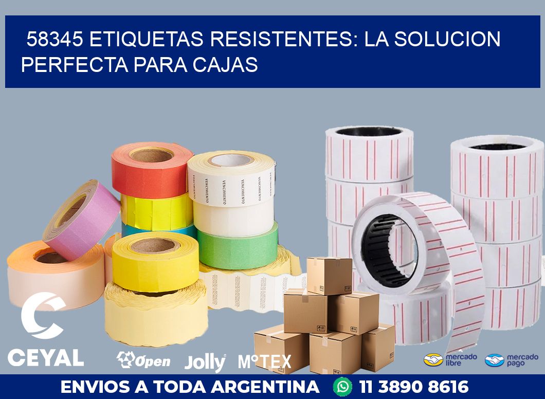 58345 ETIQUETAS RESISTENTES: LA SOLUCION PERFECTA PARA CAJAS
