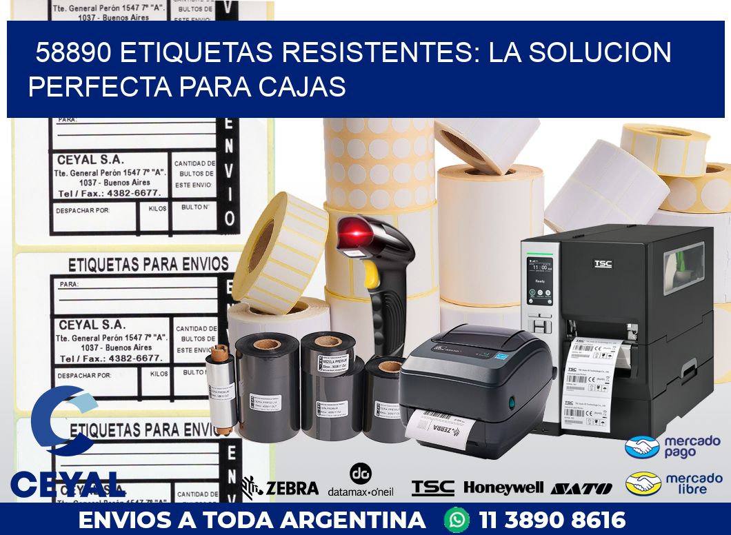 58890 ETIQUETAS RESISTENTES: LA SOLUCION PERFECTA PARA CAJAS