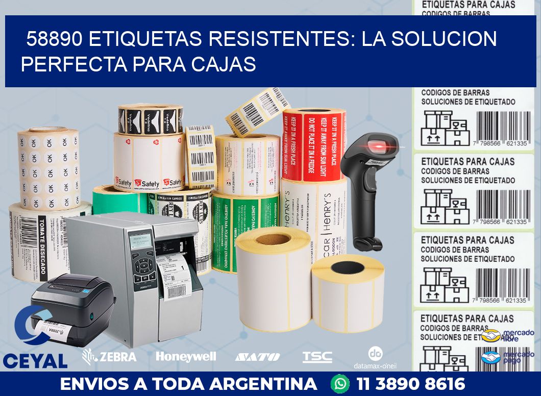 58890 ETIQUETAS RESISTENTES: LA SOLUCION PERFECTA PARA CAJAS