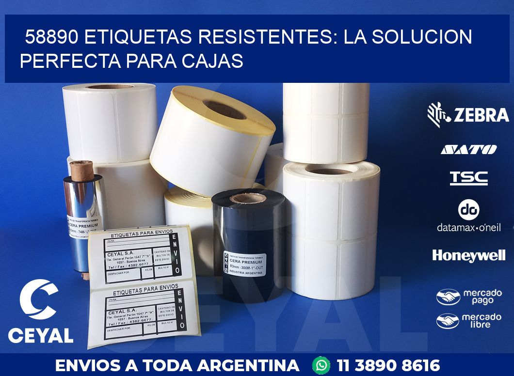 58890 ETIQUETAS RESISTENTES: LA SOLUCION PERFECTA PARA CAJAS