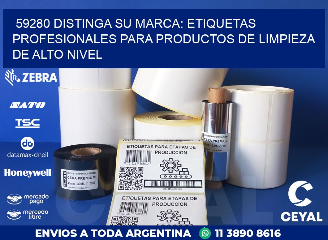 59280 DISTINGA SU MARCA: ETIQUETAS PROFESIONALES PARA PRODUCTOS DE LIMPIEZA DE ALTO NIVEL