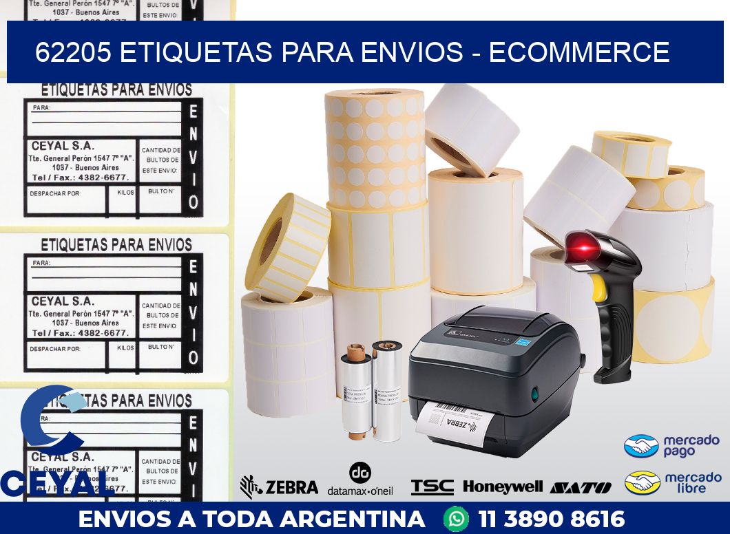 62205 ETIQUETAS PARA ENVIOS - ECOMMERCE