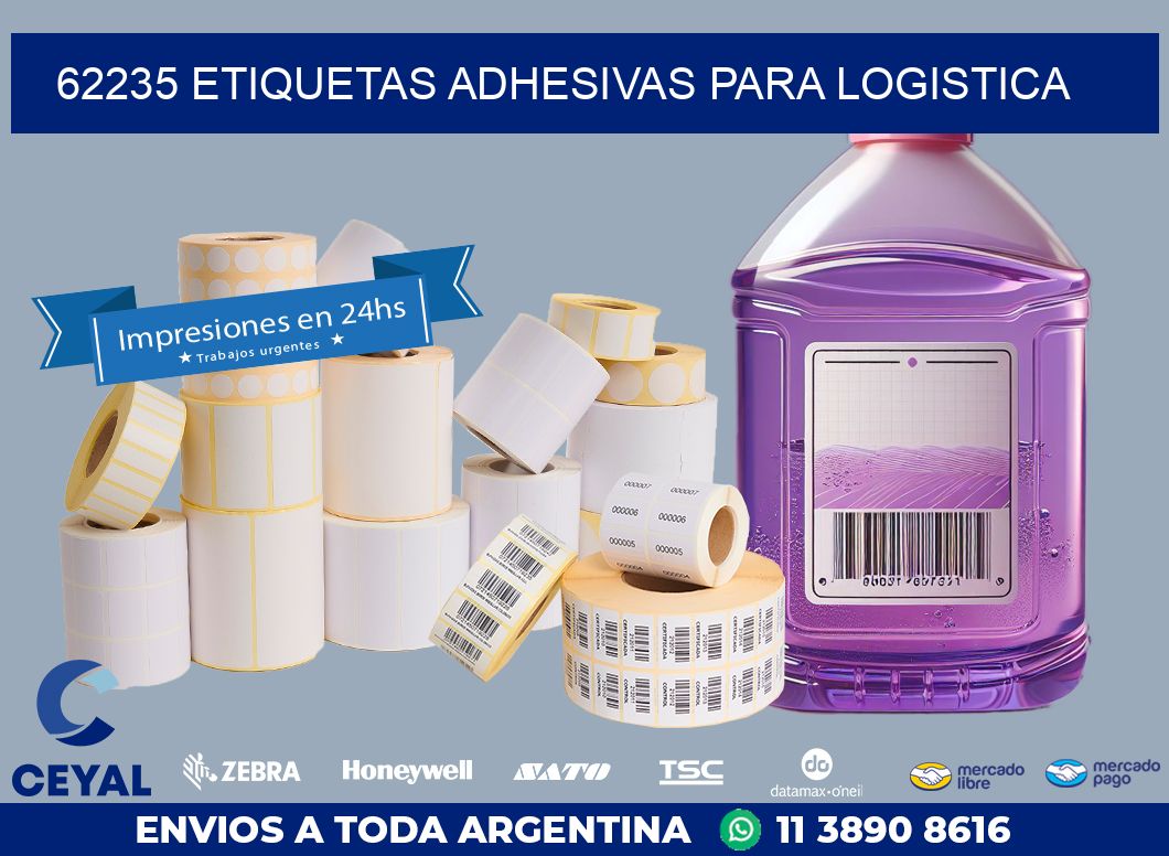 62235 ETIQUETAS ADHESIVAS PARA LOGISTICA