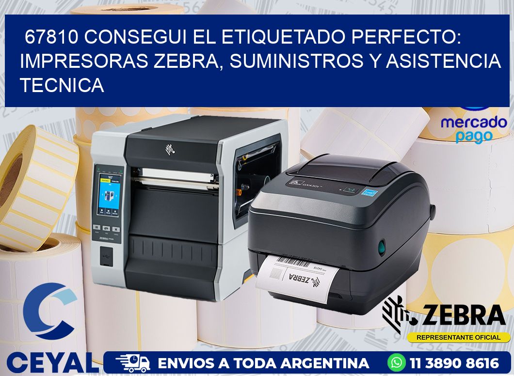 67810 CONSEGUI EL ETIQUETADO PERFECTO: IMPRESORAS ZEBRA, SUMINISTROS Y ASISTENCIA TECNICA