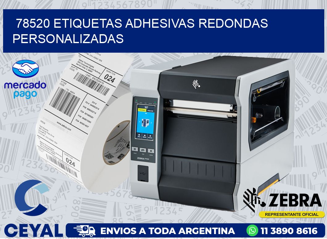 78520 ETIQUETAS ADHESIVAS REDONDAS PERSONALIZADAS