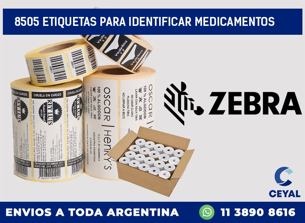 8505 ETIQUETAS PARA IDENTIFICAR MEDICAMENTOS
