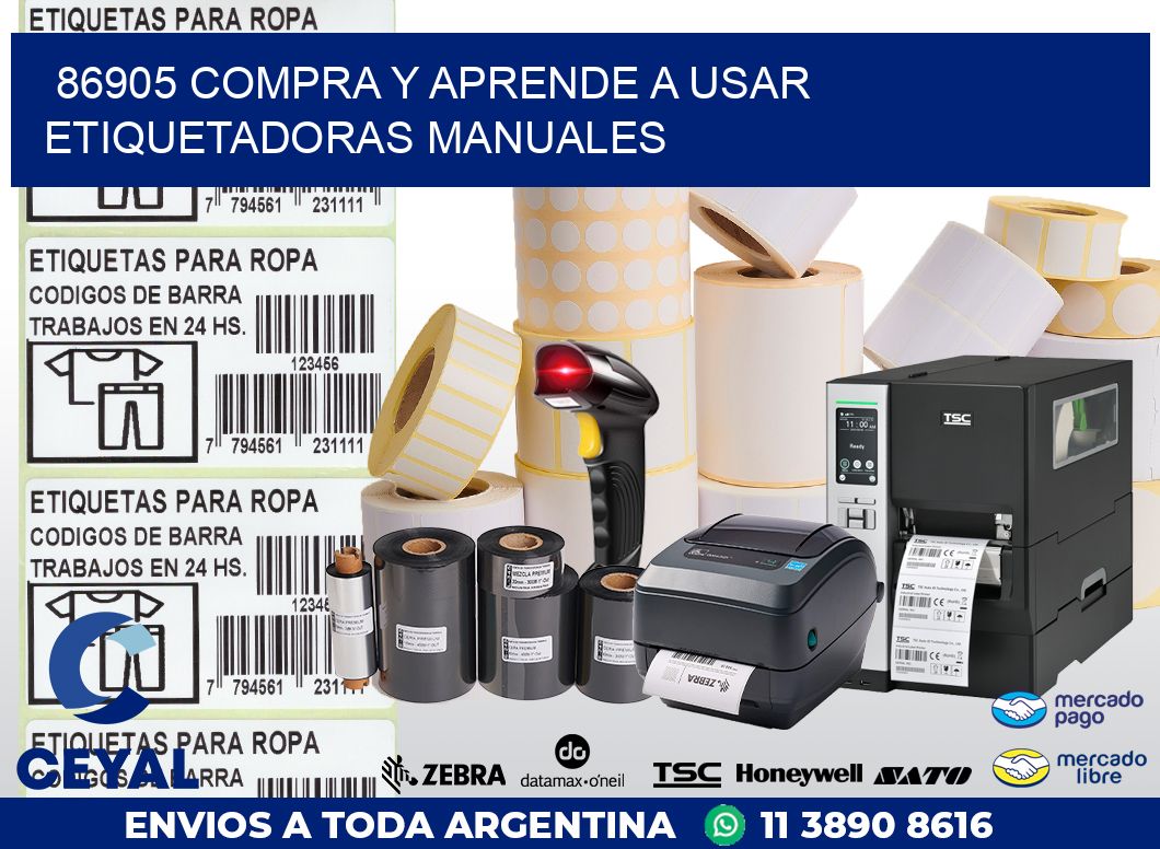 86905 COMPRA Y APRENDE A USAR ETIQUETADORAS MANUALES