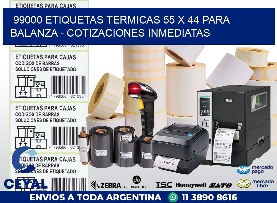99000 ETIQUETAS TERMICAS 55 X 44 PARA BALANZA – COTIZACIONES INMEDIATAS