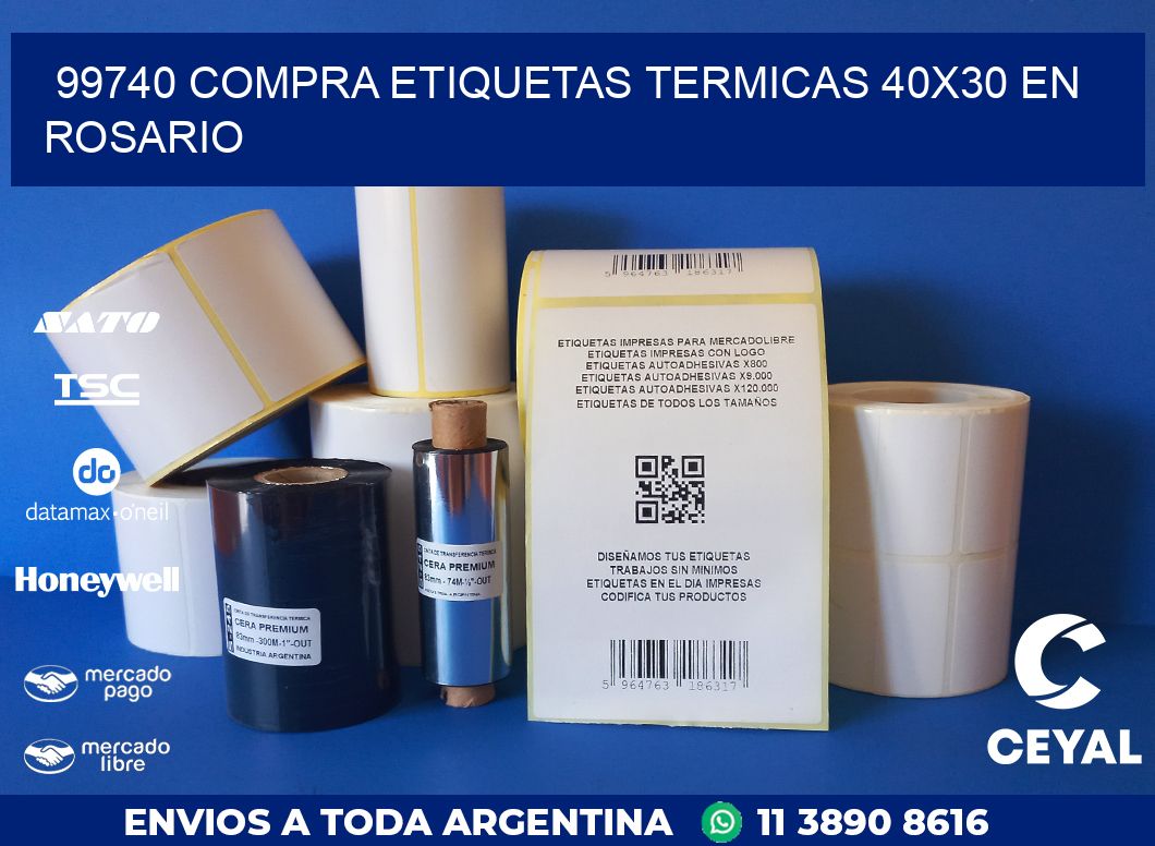 99740 COMPRA ETIQUETAS TERMICAS 40X30 EN ROSARIO
