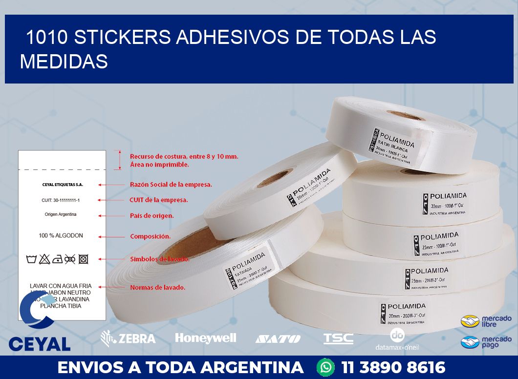 1010 STICKERS ADHESIVOS DE TODAS LAS MEDIDAS