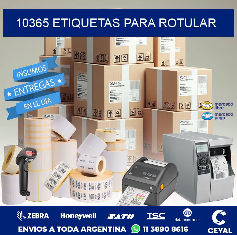 10365 ETIQUETAS PARA ROTULAR